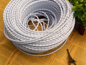 LEDSone Industrielles 3-adriges 3m Gedrehtes Dunkelbraunes Stoff-Beleuchtungskabel Kupferleiter Geflochtenes Kabel für Pendelleuchten - Product Image 2