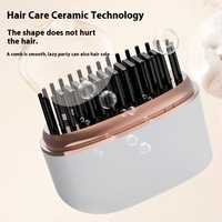 Lisseur de cheveux professionnel, lisseur de cheveux portable, brosse lissante pour cheveux, mini peigne lissant sans fil