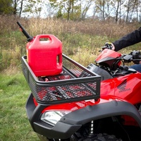 Panier avant Quad ATV pour l'emballage avec des conseils support de cargaison universel en métal de construction robuste pour transporter des bagages ou quelque chose