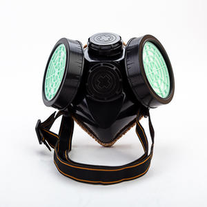 Demi-masque anti-poussière à double cartouche avec lunettes pour l'industrie et l'agriculture - Product Image 5