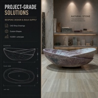 Baignoire autoportante en marbre luxueuse : une addition intemporelle à votre salle de bain