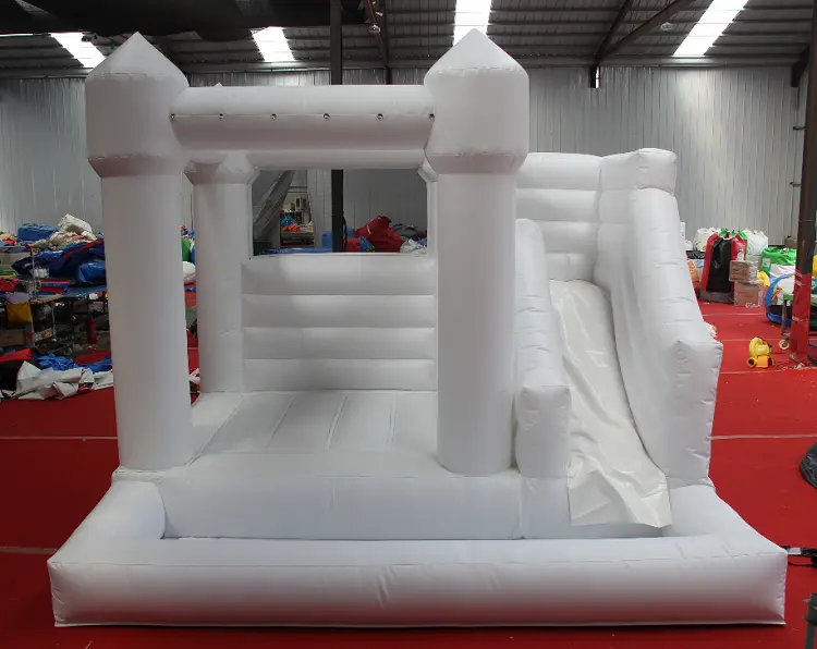 Bester Preis weiße Hochzeit aufblasbare Hüpfburg Moon Bounce House Aufblasbare Jump Bouncy Castle