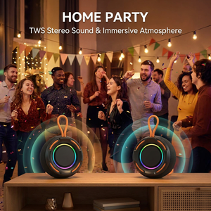 Powerful 8W <b>Bluetooth</b> <b>Speaker</b> YMB-20 Mini Wireless <b>Speaker</b> <b>with</b> 66mm Driver Deep Bass RGB Rhythm <b>Light</b> for Home Party - Product Image 2