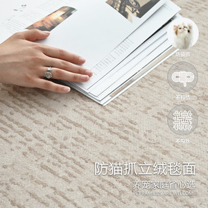 Alfombra Rectangular de Color Sólido Jiaoyu Shenghua, de Fibra de Poliéster, Impermeable y Resistente a las Manchas, para Sala de Estar o Dormitorio - Product Image 2
