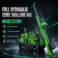 Foreuse de carottage portable à moteur diesel, 1000 m de profondeur, avec système entièrement hydraulique pour un forage rapide de minerai