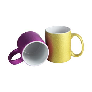 De 11oz sublimación de cerámica brillo taza dorado plata cobre púrpura - Product Image 4