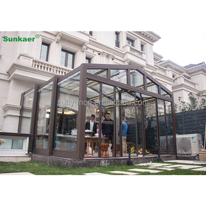 Venta caliente personalizado Uv bloqueado Sunrooms casas de vidrio cubierta de Patio retráctil Sunrooms recintos de Patio personalizados DISEÑO DE Patio 3D - Product Image 1