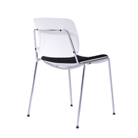 Vente en gros de chaises de bureau avec accoudoirs en PP mobilier pour salle de classe chaises de conférence en plastique bon marché pour salle de formation