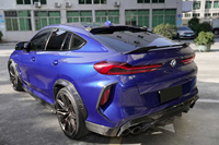 Kit de Carrocería Exterior de Fibra de Carbono Seca para BMW X6 G06 X6M F96 2020-2022, Estilo Aulen, Labio Delantero, Difusor Trasero, Alta Calidad