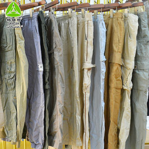 切割标签批发定制新设计男士货物裤大口袋棉二手裤男士 - Product Image 1