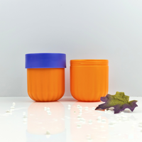 Pots en plastique de luxe à double couche PP de qualité alimentaire pour les soins de la peau, lotion pour les cheveux, nettoyant pour le corps et produits cosmétiques avec bouchon à vis