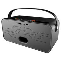 Haut-parleur portable d'extérieur OEM BT 5.4 avec lumière RGB - 2400 mAh, 16 W, double haut-parleur, sans fil/AUX/TF/U-Disk, autonomie de 3-4 heures