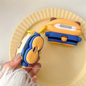 Venta al por mayor Animal Tiger auriculares <span class=keywords><strong>funda</strong></span> de silicona suave con gancho <span class=keywords><strong>Funda</strong></span> para <span class=keywords><strong>Airpods</strong></span> 2 para <span class=keywords><strong>Apple</strong></span> Airpod Pro2 <span class=keywords><strong>3</strong></span> para <span class=keywords><strong>AirPods</strong></span> 4 - Product Image 4