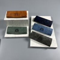 Étuis à lunettes en cuir de haute qualité sur mesure en gros, vintage, portables et résistants à la pression