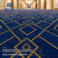 Moquette murale en polyester de 4 mètres de large, imprimée pour couloir d'hôtel, 8 mm, sur mesure pour projets
