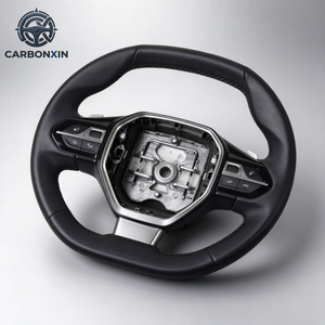 Volant personnalisé chauffant en cuir et fibre de carbone véritable pour Peugeot 408 508 3008 4008 5008 GT, personnalisable - Product Image 4