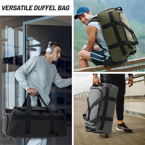 กระเป๋าเป้สะพายหลังแบบผ้าใบขนาดใหญ่ 60 ลิตร สำหรับเดินป่า ปีนเขา ท่องเที่ยว ใส่รองเท้าได้ เหมาะสำหรับผู้ชาย - Product Image 5