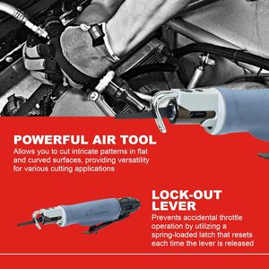 Ingersoll Rand Reciprocating Air Saw 3-6 Mm Cutting <b>Plastic</b> Fiberglass <b>Sheet</b> Metal Pneumatic Tool Pistol Grip Handle - Product Image 3