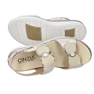 Sandalo con Zeppa Cinzia Soft da Donna Beige IO20637C Stile Comfort con Plateau - Product Image 6