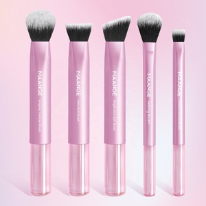 5 pièces véritable nouveau Style haute Technique luxe professionnel voyage Logo personnalisé <span class=keywords><strong>Kit</strong></span> de pinceaux de maquillage - Product Image 6