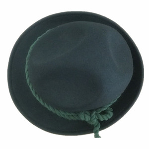Pronto per la spedizione tradizionale 3 dent <span class=keywords><strong>100</strong></span>% australia feltro di lana cappello bavarese tedesco cappelli alpini verde scuro - Product Image 4
