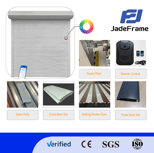 <span class=keywords><strong>Porte</strong></span> enroulable en aluminium isolée moderne pour villas, surface finie avec <span class=keywords><strong>télécommande</strong></span>, volet roulant, prix direct d'usine - Product Image 2