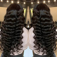 20 22 24 26 28 30 32 34 pouces 13x6 sans colle 360 HD dentelle frontale perruque lâche vague profonde bouclés naturel réel perruques de cheveux humains pour les femmes
