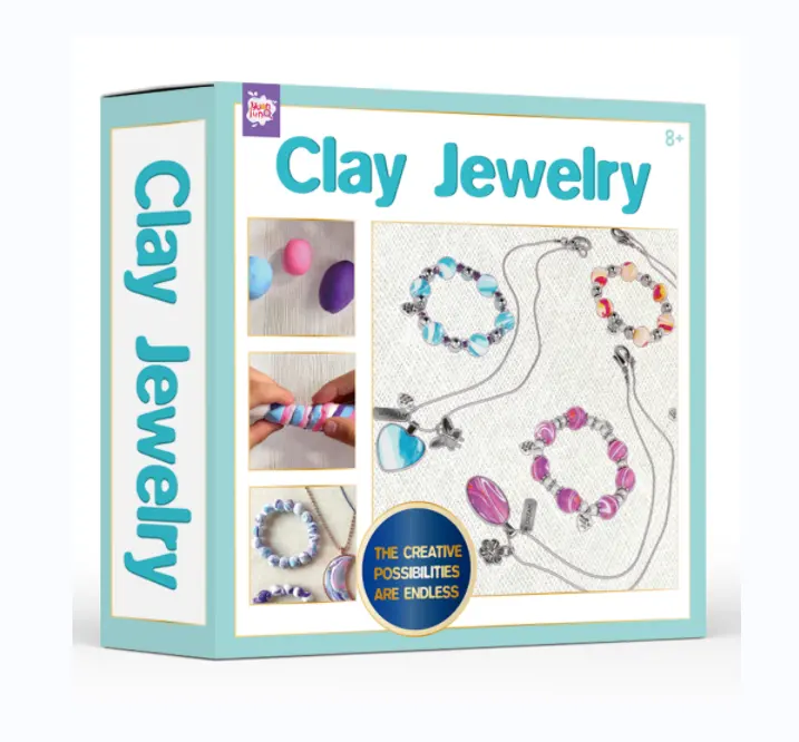 Wholesale Kids Diy Charms Modeling Polymer Clay Starter Jewelry Necklace Making Kit Toys