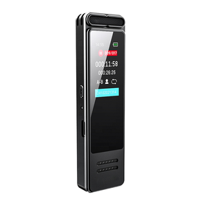 เครื่องบันทึกเสียงโลหะ V89 ความจุ 16GB แบตเตอรี่ขนาดใหญ่ 1050mAh ช่องเสียบ USB A-B บันทึกซ้ำได้ รองรับ WAV 1536kbps บันทึกเสียงคุณภาพสูงด้วยระบบเปิดใช้งานด้วยเสียง - Product Image 1