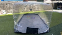 Tente à bulles pour voiture commerciale en gros, housse de protection gonflable pour voiture, housse de voiture gonflable transparente imperméable pour la location