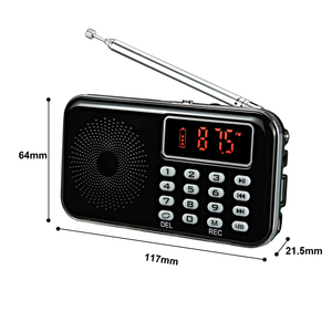 Mới nhất mô hình tư nhân Mini FM Đài phát thanh Túi USB Loa kỹ thuật số FM Đài phát thanh hỗ trợ ghi lại và BT chức năng - Product Image 3