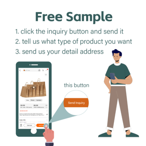 ถุงกระดาษคราฟท์สีขาวพร้อมที่จับพร้อมกระดาษคราฟท์วัสดุ - Product Image 2