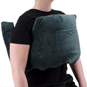 Coussin de récupération post-chirurgie mammaire et coussin de soutien lombaire, broderie artisanale, patchwork, coton et polyester - Product Image 1