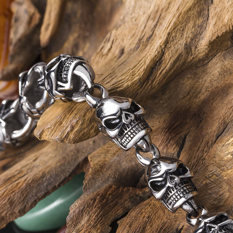 Shop Our Drop Shipping Bracelet Jewelry Gothic Biker Skulls for Men