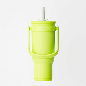 Double Walled Stainless Steel Tumbler With Handle Large Capacity Insulated Cup For Car Home Office Outdoor Travel - Product Image 5