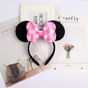 Diademas con Orejas de Mickey y Minnie al por Mayor, Diademas con Lazo Grande para Festivales, Accesorios para Fiestas en Parques Temáticos, Ecológicas, para Mujeres y Niños - Product Image 5