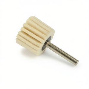 Disque de polissage à languette en feutre Ttake 40x30 mm, tige de 6 mm, pour métal et bois - Product Image 2