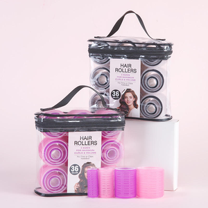 Nouvel ensemble de 36 rouleaux <span class=keywords><strong>à</strong></span> cheveux sans chaleur, outils de coiffure DIY, rouleaux auto-agrippants en nylon multi-tailles pour salon et usage domestique - Product Image 6