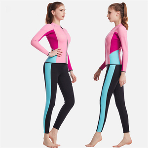 Nuova muta stagna 2.5mm in Neoprene calda Super proiettile a prova di freddo invernale nuoto anteriore Logo da donna Set 2 pezzi muta da sub - Product Image 6