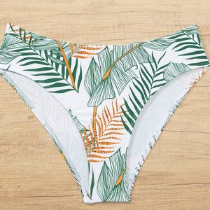 2023 Ensemble de bikini de créateur de luxe OEM, style bandage, couleur unie, col en V, pour femmes matures, avec string extrême et logo personnalisé - Product Image 2