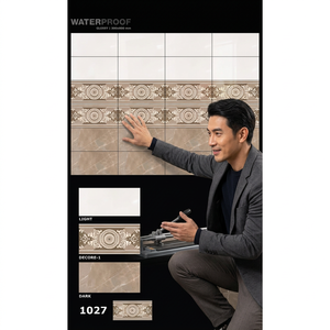300x600mm Revêtement mural en céramique imperméable flexible 30x60cm Décoration intérieure 12x24 Carreaux muraux en porcelaine Fournisseurs de Chine - Product Image 5