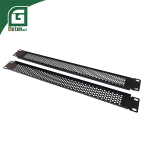 Geteknet SPCC 80% Ventilación 1U 2U 3U <span class=keywords><strong>4U</strong></span> Personalizado 19 pulgadas Gabinete de red Accesorios Panel de relleno de montaje en rack con orificio - Product Image 4