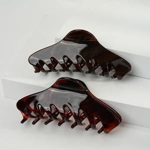 Wjia French Superior clip de ácido acético <span class=keywords><strong>Dark</strong></span> Lady Shark clip Mujer parte posterior de la cabeza media pinza para el cabello accesorios para el cabello - Product Image 6