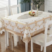 Nouvelle conception 2023 Nappe en PVC imperméable/anti-huile Matériel écologique Motif floral et facile à nettoyer Housse de table