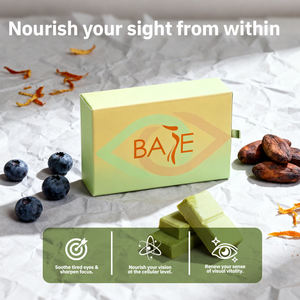 Label pribadi Bilberry Lutein Zeaxanthin & Matcha teh hijau suplemen coklat untuk meningkatkan penglihatan dan menenangkan mata lelah - Product Image 2