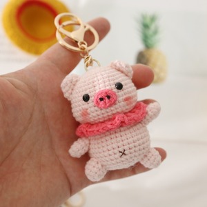 Nouveauté : Porte-clés <span class=keywords><strong>en</strong></span> <span class=keywords><strong>laine</strong></span> tricotée à la main, crocheté, petit animal, produit fini - Pendentif <span class=keywords><strong>en</strong></span> tissu peluche pour sac - Product Image 4