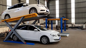 Plate-forme élévatrice hydraulique de type stationnaire de conception à quatre poteaux à prix d'usine pour ascenseur de stationnement de voiture de <span class=keywords><strong>garage</strong></span> - Product Image 4