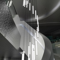 Lustre suspendu pour escalier, Loft, Design de luxe, luminaire décoratif d'intérieur, idéal pour un salon, une Villa ou des escaliers