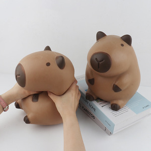 Nuevos Juguetes de Peluche de Capibara Suaves y Lindos, Juguetes de TPR para Apretar, Juguetes Antiestrés para Niños y Adultos, Tamaño Grande - Product Image 4