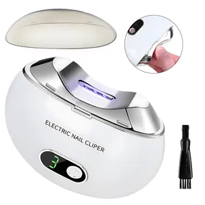 Usine personnalisé Portable USB chargeant automatique bébé coupe-ongles électrique coupe-ongles avec lumière LED